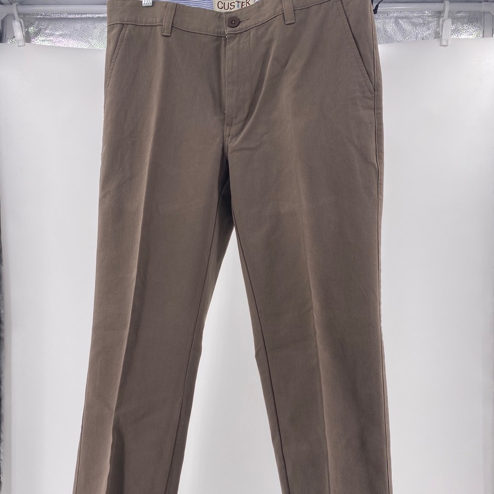Custer Mens Tan khaki Pants